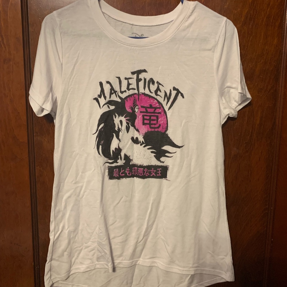White maleficent tshirt